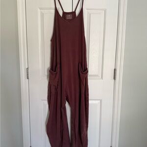 Free People Hot Shot Onesie Purple